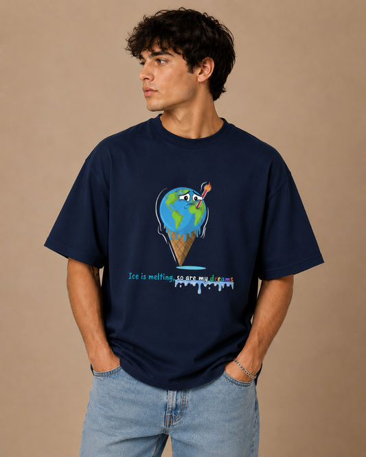 Unisex Melting Dreams Oversized Standard T-Shirt