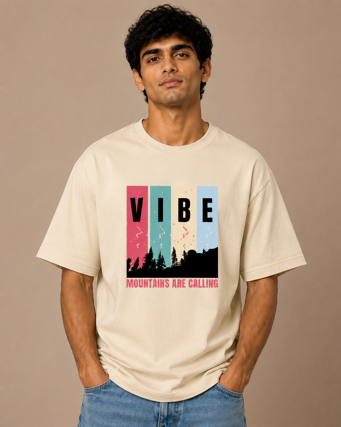 Unisex Mountain Vibe Oversized Standard T-Shirt
