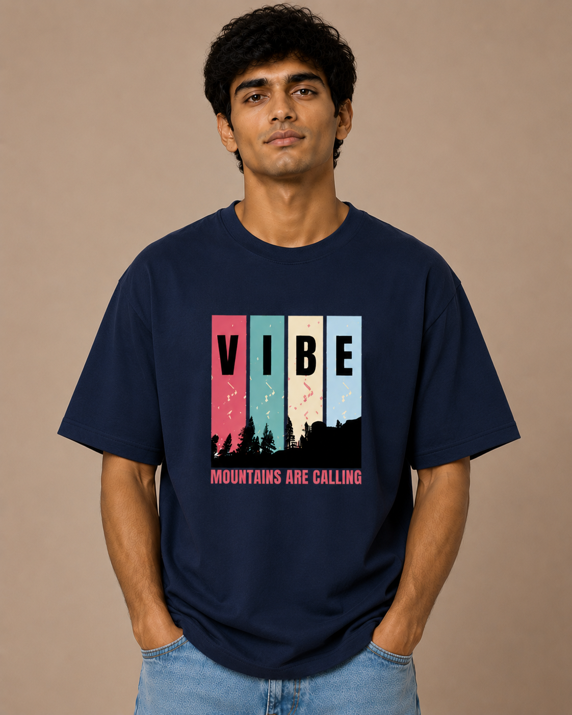 Unisex Mountain Vibe Oversized Standard T-Shirt
