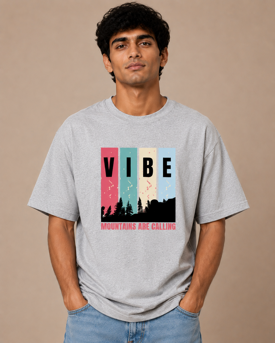 Unisex Mountain Vibe Oversized Standard T-Shirt