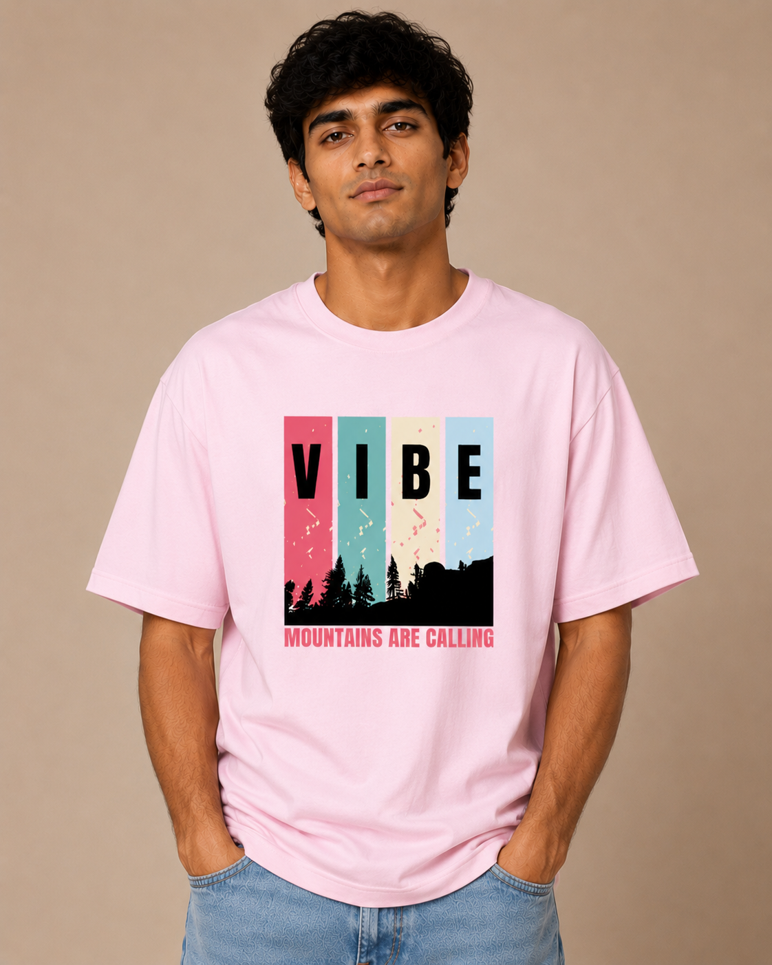 Unisex Mountain Vibe Oversized Standard T-Shirt