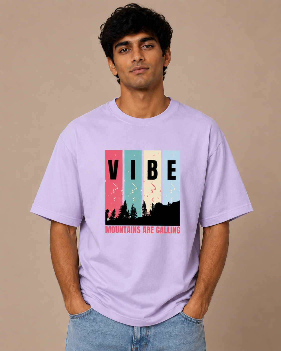 Unisex Mountain Vibe Oversized Standard T-Shirt