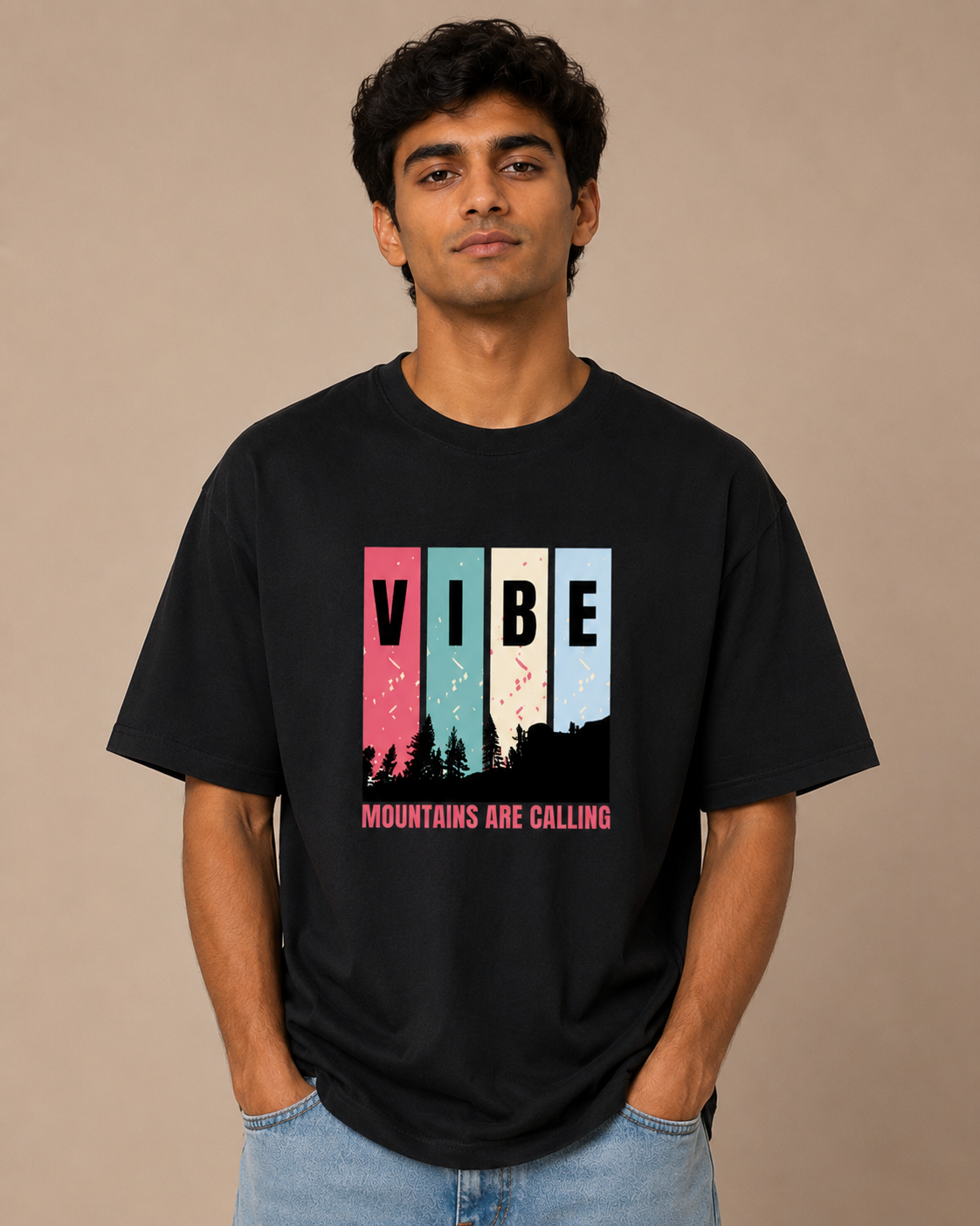 Unisex Mountain Vibe Oversized Standard T-Shirt
