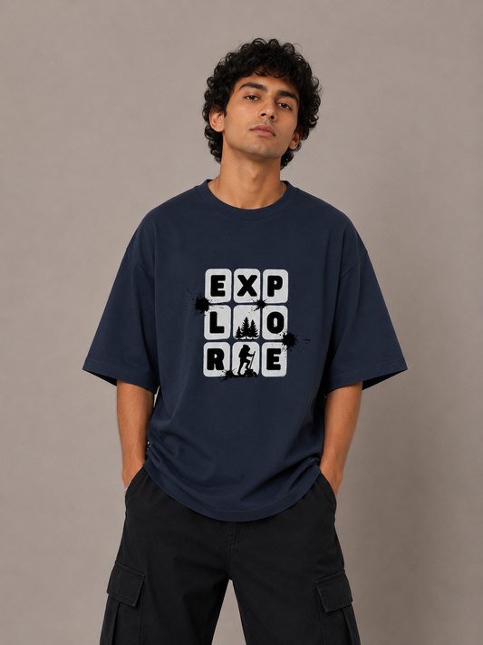 Unisex Explore Travel Oversized Standard T-Shirt