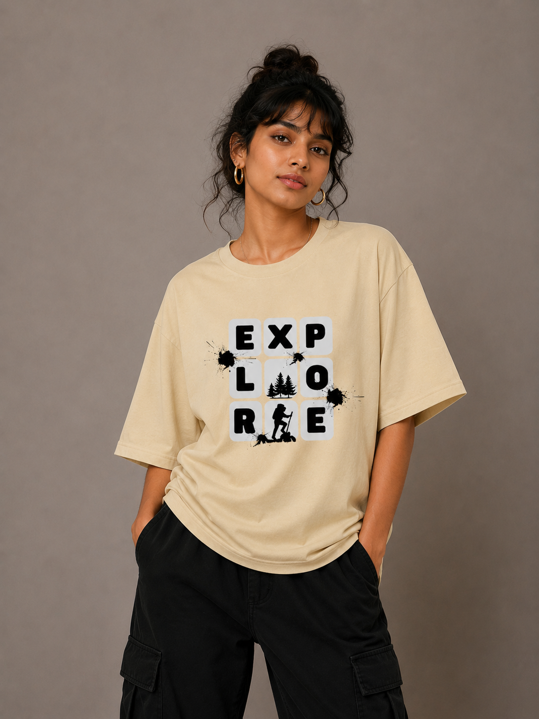 Unisex Explore Travel Oversized Standard T-Shirt
