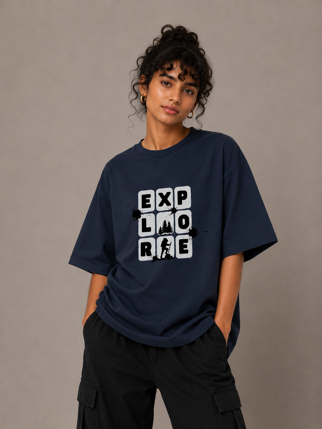 Unisex Explore Travel Oversized Standard T-Shirt