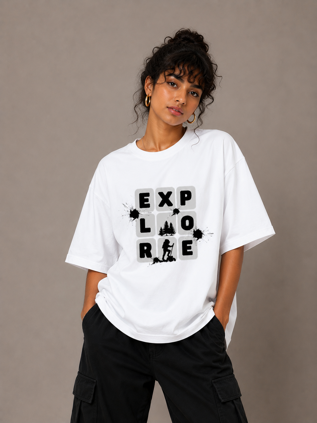 Unisex Explore Travel Oversized Standard T-Shirt
