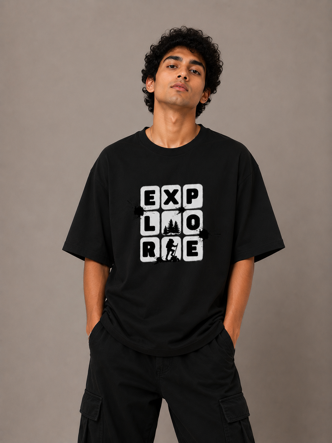 Unisex Explore Travel Oversized Standard T-Shirt
