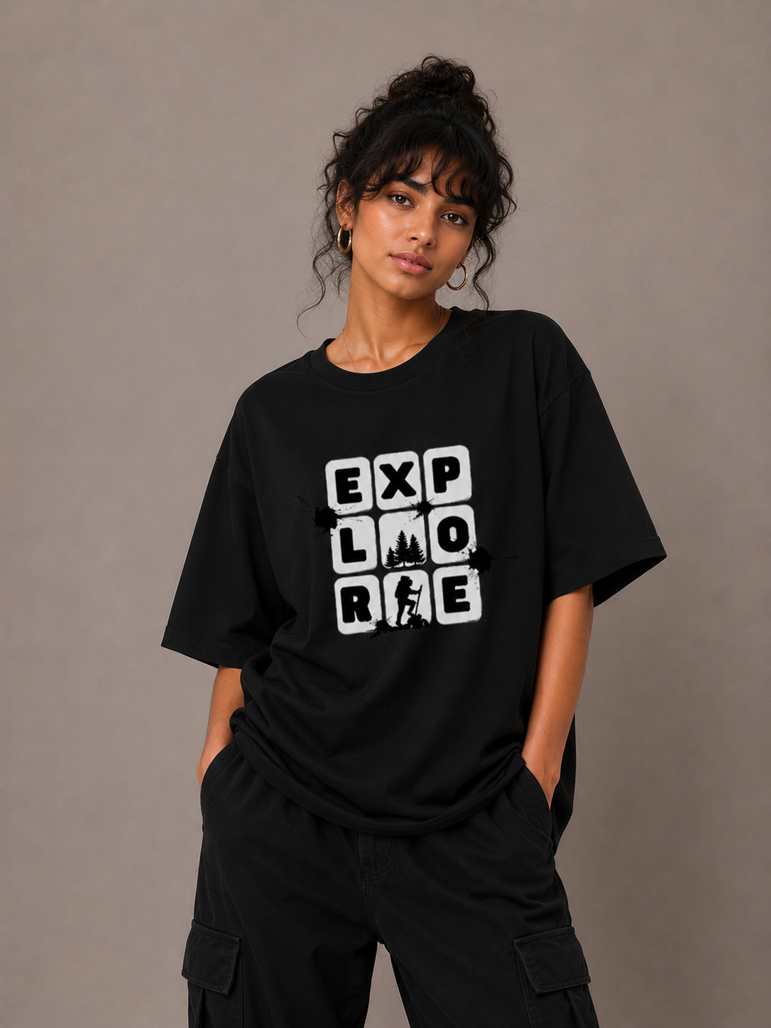 Unisex Explore Travel Oversized Standard T-Shirt