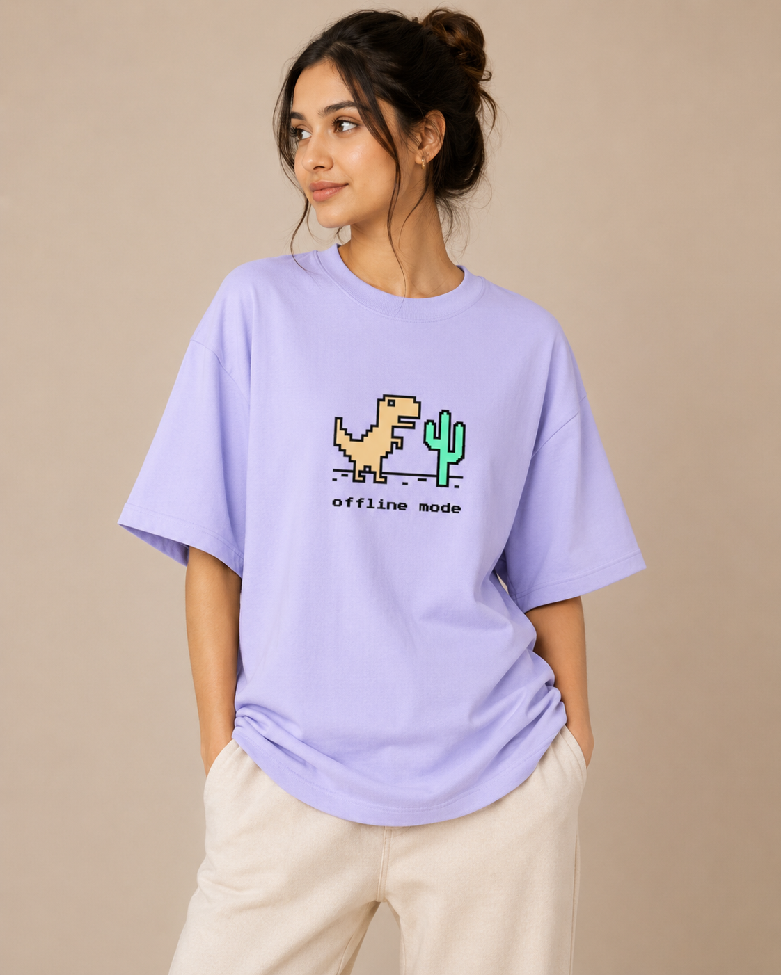 Unisex Offline Mode Oversized Standard T-Shirt