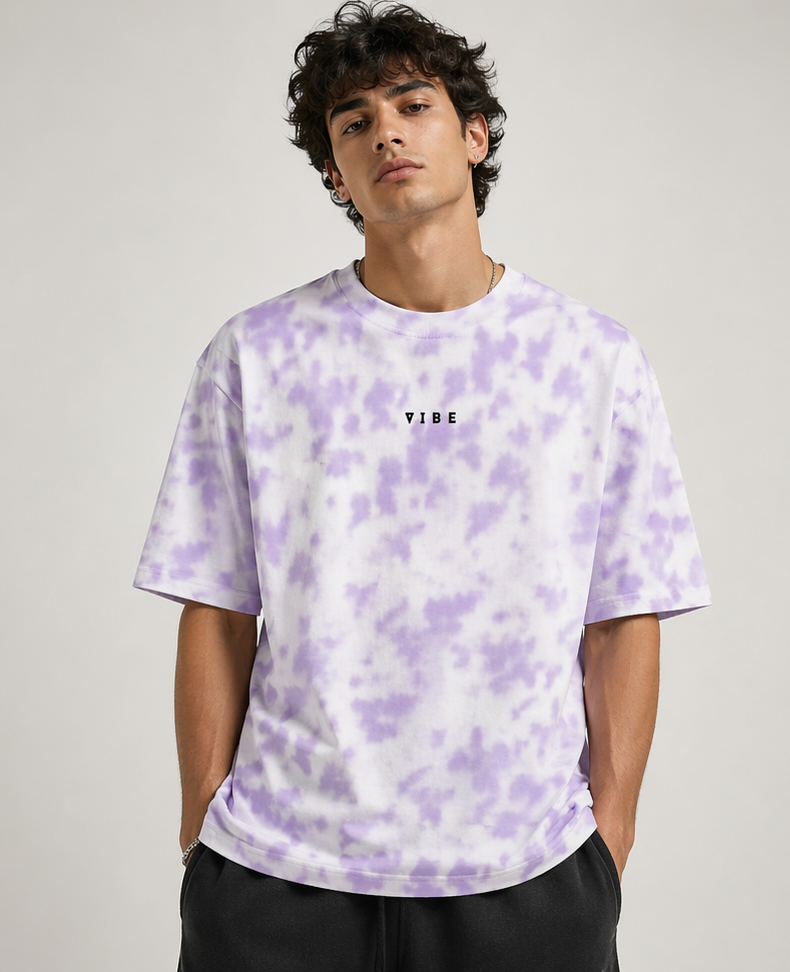 Unisex Vibe Tie Dye  Oversized T-Shirt