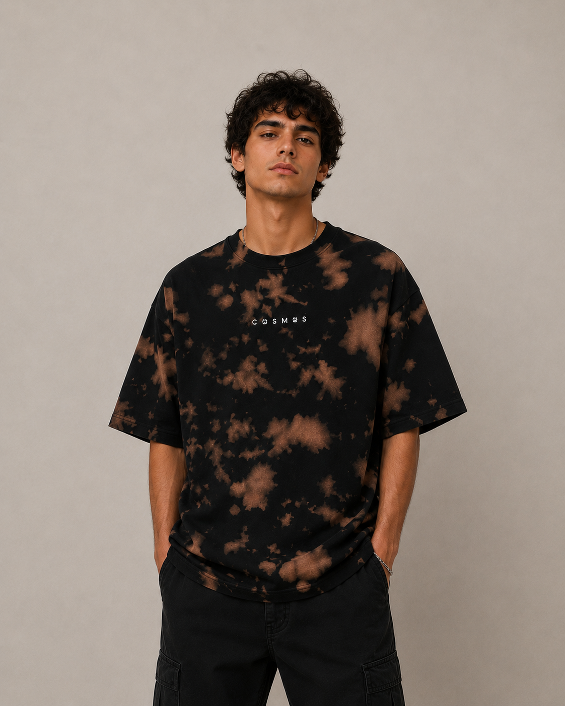 Unisex Cosmos Tie Dye Oversized T-Shirt