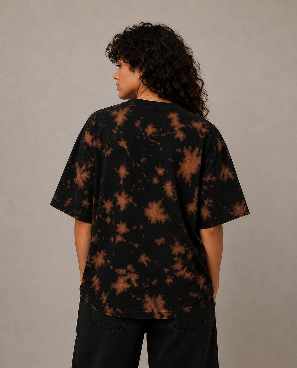 Unisex Cosmos Tie Dye Oversized T-Shirt